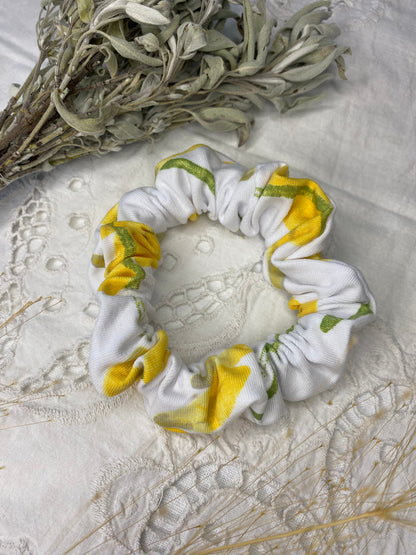 JERSEY FLORAL SCRUNCHIE